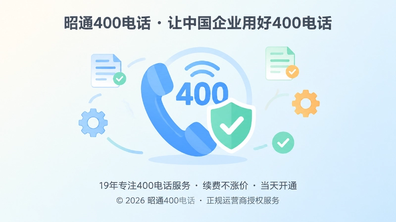 聚焦式扁平插画，400电话听筒与盾牌校验标识突出正规平台主题